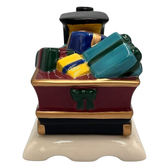 Vtg 90s Claire Burke Belae Brands Ceramic Christmas Train Incense Burner 1999 - Picture 5 of 16